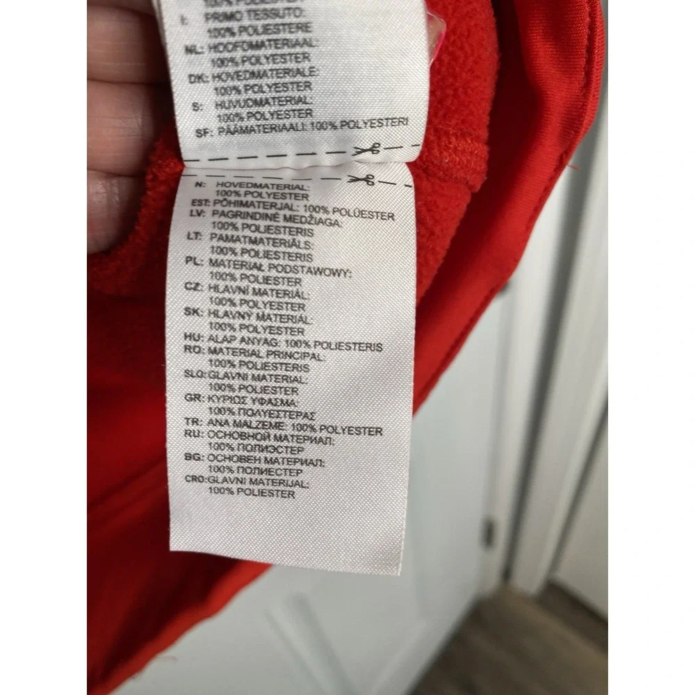 Adidas Climawarm Men's Medium Red & Gray Pullover Hoodie Jacket Sweatshirt